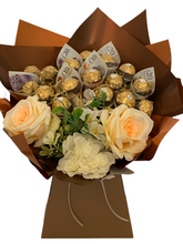 Load image into Gallery viewer, Luxury Real money Ferrero Rocher chocolate bouquet
