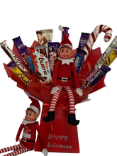 Load image into Gallery viewer, Personalised Elf Christmas mixed chocolates bouquet