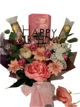 Load image into Gallery viewer, Luxury Birthday Ferrero Rocher and Lindor chocolate bouquet