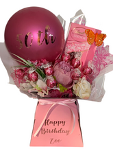 Load image into Gallery viewer, XL lindor personalised balloon chocolate bouquet
