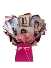 Load image into Gallery viewer, Photo chocolate bouquet- chocolate hamper with photographs of your choice
