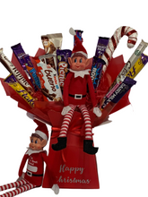 Load image into Gallery viewer, Personalised Elf Christmas mixed chocolates bouquet