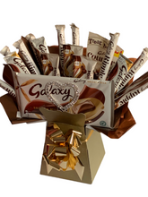 Load image into Gallery viewer, Xl Galaxy chocolate bouquet with sparkle large heart