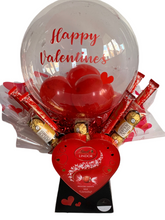 Load image into Gallery viewer, XL valentines personalised balloon chocolate bouquet