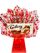 Load image into Gallery viewer, Personalised valentines galaxy chocolate bouquet