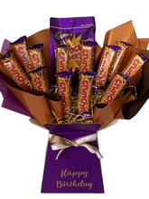 Load image into Gallery viewer, personalised crunchie chocolate bouquet - chocolate hamper
