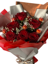 Load image into Gallery viewer, Fresh flowers with chocolate lindors