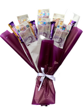 Load image into Gallery viewer, Hand held money chocolate bouquet