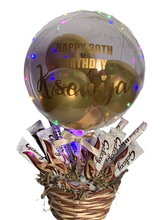 Load image into Gallery viewer, Personalised Light up galaxy chocolate basket
