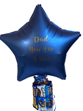 Load image into Gallery viewer, Personalised star balloon chocolate bouquet