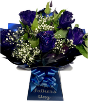 Load image into Gallery viewer, Fresh flowers, beautiful royal blue fresh roses bouquet
