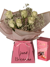 Load image into Gallery viewer, Beautiful fresh flower bouquet we itch chocolate delights- personalised gift for any celebration
