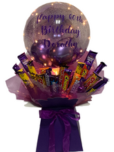 Load image into Gallery viewer, Personalised light up XL balloon chocolate bouquet