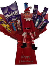 Load image into Gallery viewer, Heroes & Elf Christmas chocolate bouquet