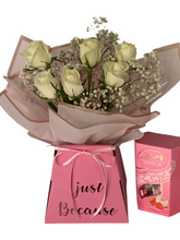 Load image into Gallery viewer, Beautiful fresh flower bouquet we itch chocolate delights- personalised gift for any celebration