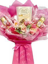 Load image into Gallery viewer, Personalised white lindor chocolate bouquet- Mother’s Day gift - birthday- thank you gift