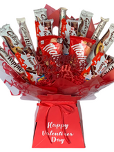 Load image into Gallery viewer, Valentines mixed chocolates bouquet- valentines hamper gift
