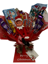 Load image into Gallery viewer, Christmas Elf chocolate bouquet- Christmas gift hamper