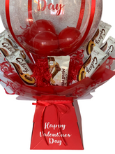 Load image into Gallery viewer, Valentines XL personalised balloon chocolate bouquet