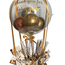 Load image into Gallery viewer, Personalised Chocolate Balloon Basket