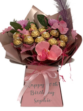 Load image into Gallery viewer, Pink Ferrero Rocher chocolate personalised gift