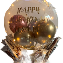 Load image into Gallery viewer, Deluxe Personalised light up balloon Bouquet