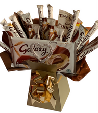 Load image into Gallery viewer, Xl Galaxy chocolate bouquet with sparkle large heart