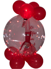 Load image into Gallery viewer, Large 18” Personalised Christmas elf balloon with sweet treats inside