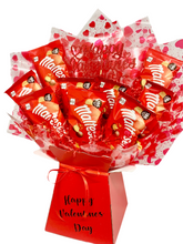 Load image into Gallery viewer, Personalised Valentines maltesers chocolate bouquet- valentines gift