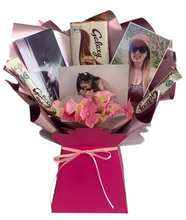 Load image into Gallery viewer, Photo chocolate bouquet- chocolate hamper with photographs of your choice