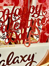 Load image into Gallery viewer, Personalised valentines galaxy chocolate bouquet