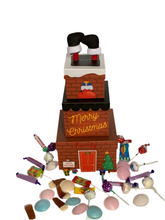 Load image into Gallery viewer, Personalised Christmas tower boxes packed full of pick & mix sweets