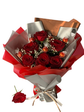 Load image into Gallery viewer, Fresh flowers with chocolate lindors