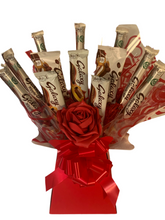 Load image into Gallery viewer, Personalised Cadbury’s valentines chocolate bouquet