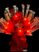 Load image into Gallery viewer, Light up Galaxy & Ferrero Rocher valentines chocolate bouquet