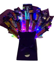 Load image into Gallery viewer, Cadbury’s chocolate bouquet, light up