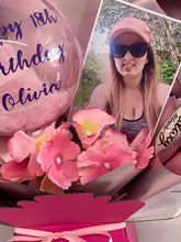 Load image into Gallery viewer, Personalised balloon photo chocolate bouquet