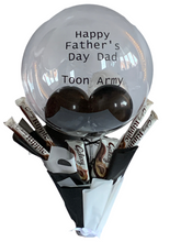 Load image into Gallery viewer, Football themed Father’s Day balloon chocolate bouquet