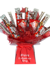 Load image into Gallery viewer, Valentines mixed chocolates bouquet- valentines hamper gift