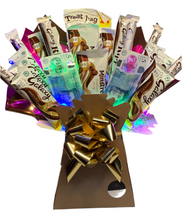 Load image into Gallery viewer, Luxury galaxy chocolate bouquet with real cash
