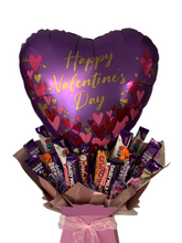 Load image into Gallery viewer, Extra large valentines balloon chocolate bouquet
