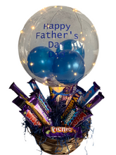 Load image into Gallery viewer, Light up Father’s Day balloon chocolate basket
