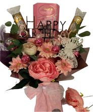 Load image into Gallery viewer, Luxury Birthday Ferrero Rocher and Lindor chocolate bouquet