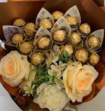Load image into Gallery viewer, Luxury Real money Ferrero Rocher chocolate bouquet