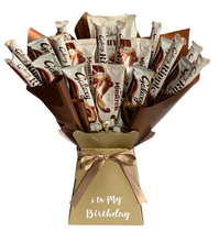 Load image into Gallery viewer, Extra Large personalised Happy Birthday Galaxy Chocolate Bouquet