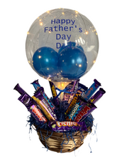 Load image into Gallery viewer, Light up Father’s Day balloon chocolate basket
