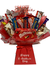 Load image into Gallery viewer, Valentines mixed chocolate bouquet- valentines gift