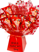 Load image into Gallery viewer, Personalised Valentines maltesers chocolate bouquet- valentines gift