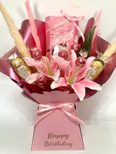 Load image into Gallery viewer, Luxury pampas grass lindor chocolate bouquet- personalised gift for any celebration