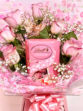 Load image into Gallery viewer, Fresh flowers and lindor chocolates Mother’s Day, Birthday, get well soon gift